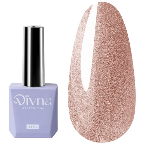 Топ для ногтей DIVNA Top Cat Eye 06 розовый 13 мл - Фото №1