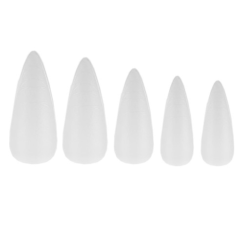Żelowe tipsy do przedłużania paznokci LUNA Gel Tips Stiletto Medium 120 szt - Фото №1