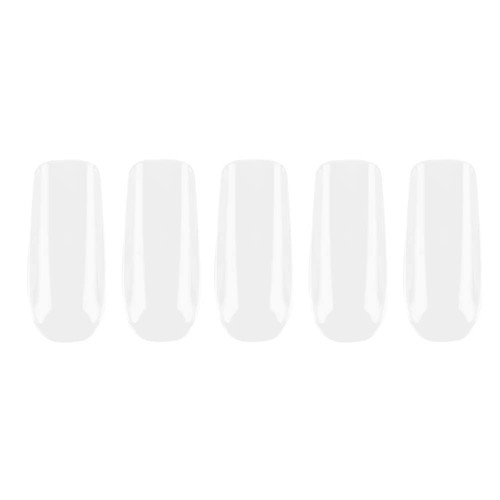 Żelowe tipsy do przedłużania paznokci LUNA Gel Tips Square Medium 120 szt - Фото №1