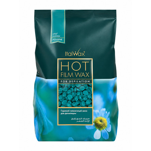 Пленочный воск в гранулах для депиляции Italwax Azulen 500 г - Фото №1