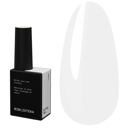 Żel budujący BIBLIOTEKA Bottle gel 03 Veil mlekowy 10 ml - Фото №1