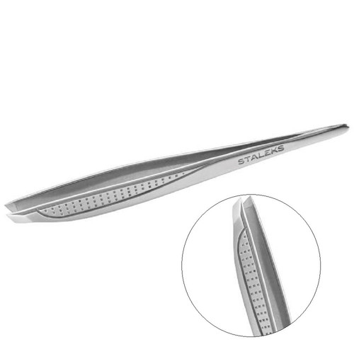 Пинцет для бровей Staleks CLASSIC 15 TYPE 3 (широкие скошенные кромки)