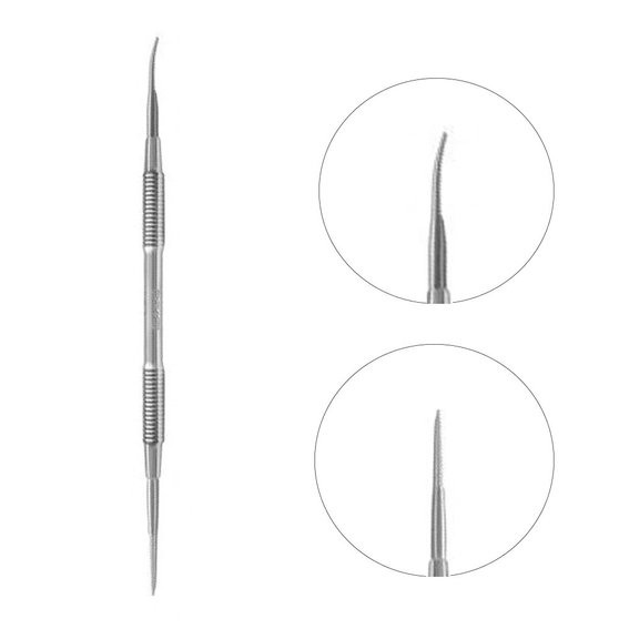 Pedicure pusher for ingrown nails Staleks Pro EXPERT 60 TYPE 3 (straight file + curved end file)