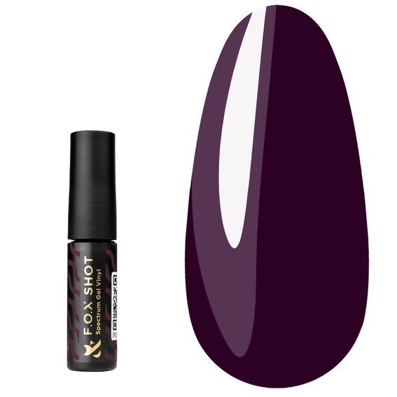 Гель-лак F.O.X SHOT Spectrum Gel Vinyl 040 темно-фиолетовый 5 г - Фото №1