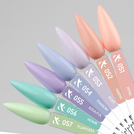Гель-лак F.O.X SHOT Spectrum Gel Vinyl 055 нежно-сиреневый 5 г - Фото №3