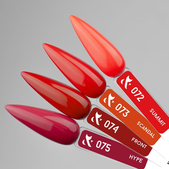 Lakier hybrydowy Lakier hybrydowy FOX SHOT Spectrum Gel Vinyl 075 wiśnia 5 g - Фото №3