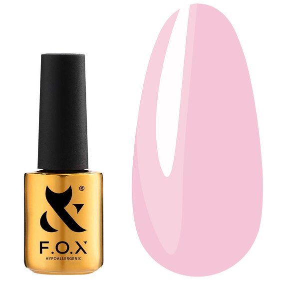Lakier hybrydowy FOX Spectrum złoty 085 emalia brudny róż 7 ml - Фото №1