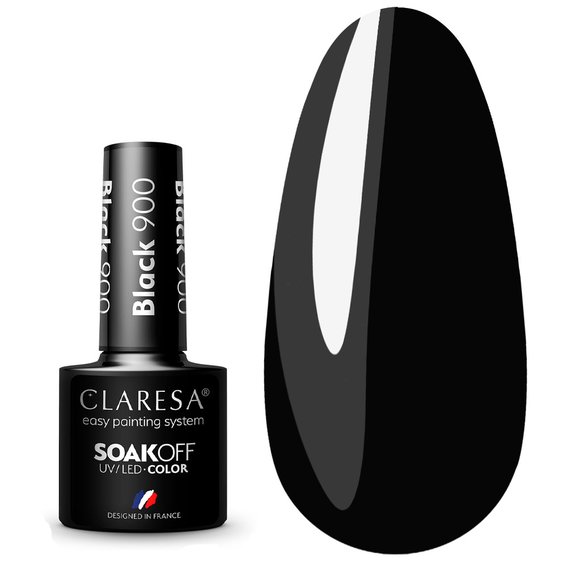 Лак гибридный Claresa BLACK 900 -5г