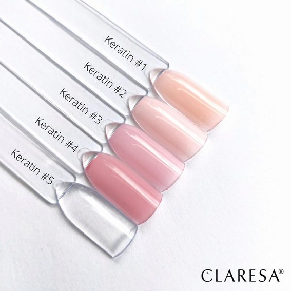 Цветная база 5в1 Claresa EXTEND CARE 5 IN 1 KERATIN 5 5г - Фото №2