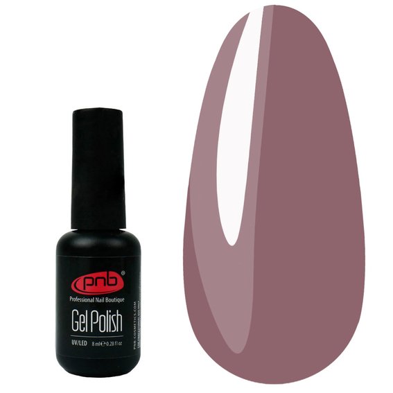 Gel polish PNB No. 030 - Rosy Lavender - cappuccino with a barely noticeable microshine, 8 ml