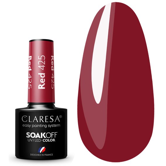Лак Claresa Hybrid RED 425 вишня, 5г