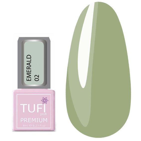 Гель-лак TUFI profi PREMIUM Emerald 02 росток 8мл (0102519) - Фото №1