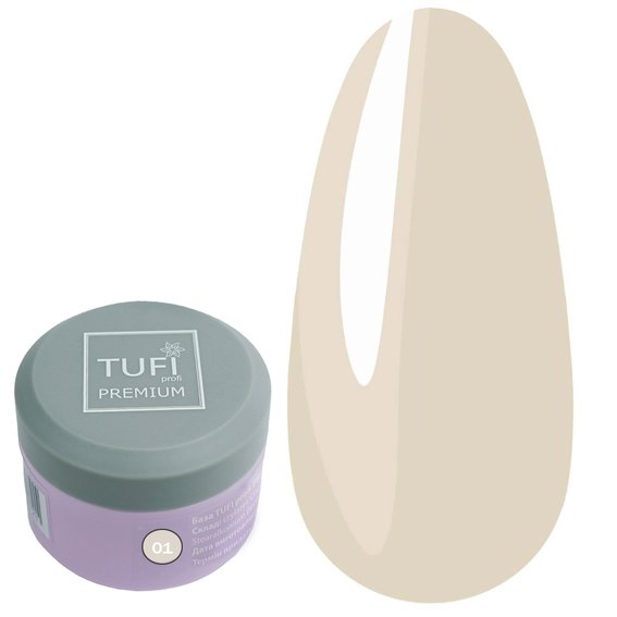 Baza hybrydowa TUFI profi PREMIUM Rubber French Base 01 Pieczone mleko 30 ml (0121328) - Фото №1