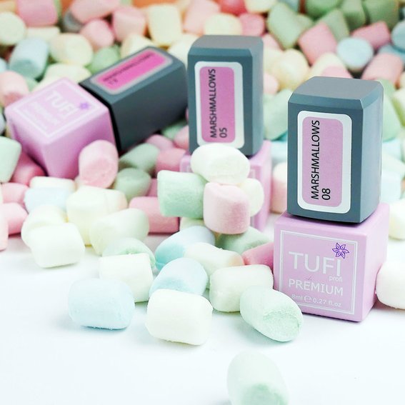 Гель-лак TUFI profi PREMIUM Marshmallows 08 светло-розовый 8мл (0102485) - Фото №4