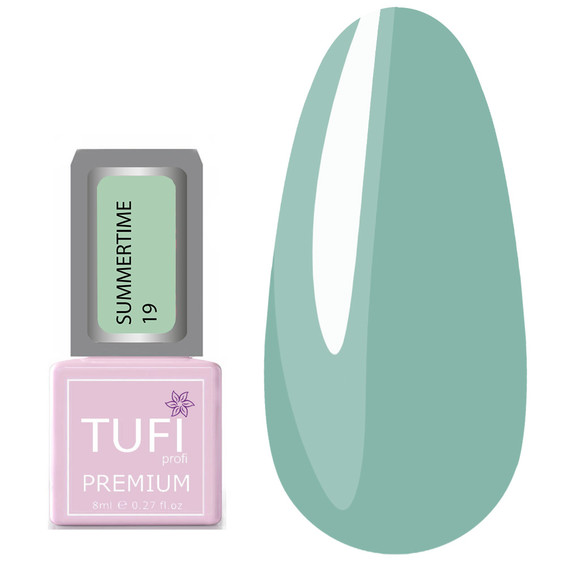 Гель-лак TUFI profi PREMIUM Summertime 19 ментоловый 8мл (0121231) - Фото №1