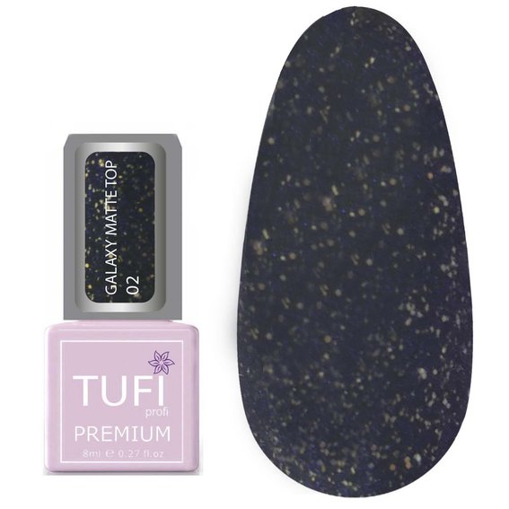 Топ TUFI profi PREMIUM Galaxy Matte Top 02 Атик 8 мл (0133948) - Фото №1