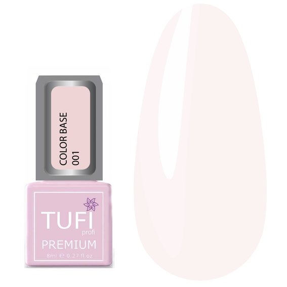 Цветная база TUFI profi PREMIUM Color Base 001 розовое облако 8 мл(0103699) - Фото №1