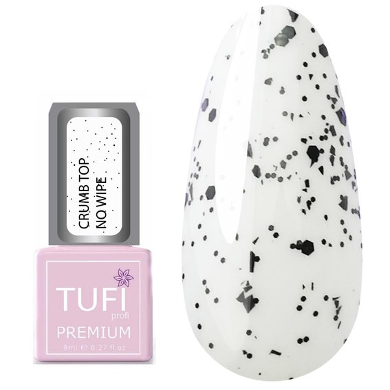Топ TUFI profi PREMIUM Crumb No Wipe без липкого слоя с крошкой 8мл (0103866) - Фото №1