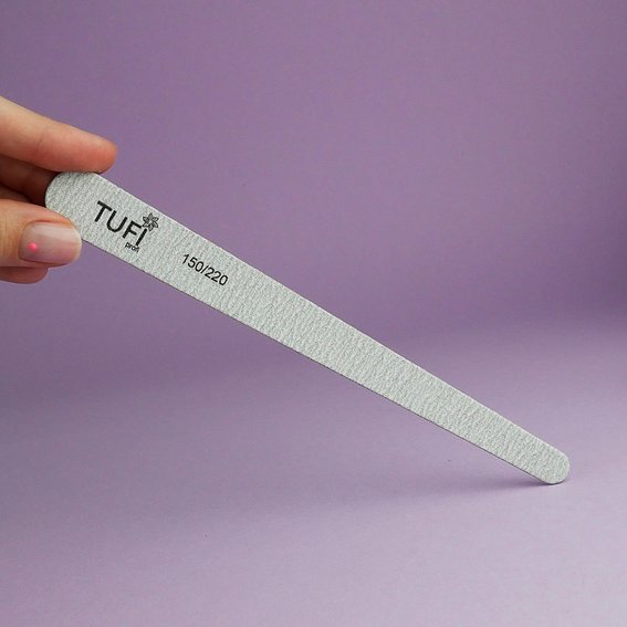 Пилка для ногтей TUFI profi  PREMIUM на полиуретановой основе 150/220, 17.8 cм 1 шт (0102946) - Фото №2