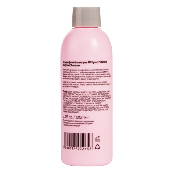 Bezsiarczanowy szampon TUFI profi  PREMIUM  Daily Care 100 ml (0123829) - Фото №2