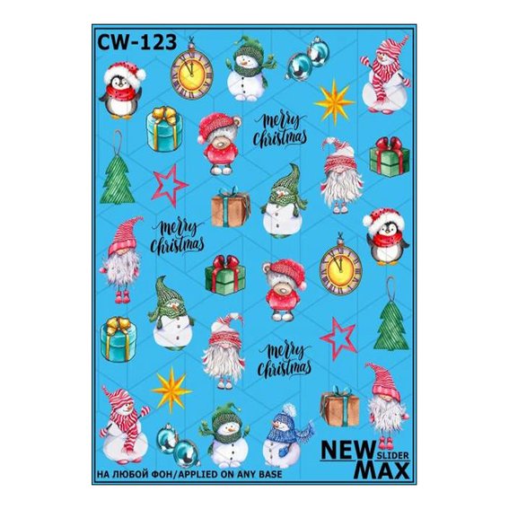 Naklejki wodne Crystaloff slider CW-123 Nowy Rok