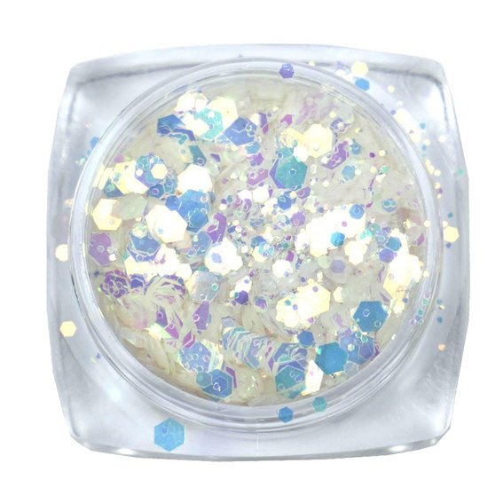 Komilfo photochromic sequins MIX-004 (mix of sizes, 2.5 g) - Фото №2