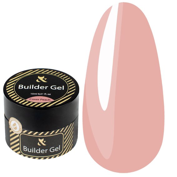 F.O.X Builder gel Cover Peach персиковый, 30 мл
