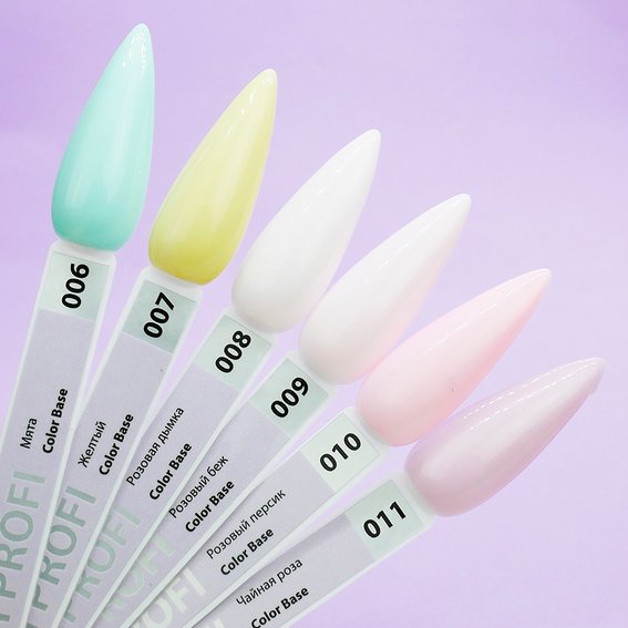 Color base TUFI profi  PREMIUM 010 Translucent pink peach 8 ml (0103709) - Фото №3