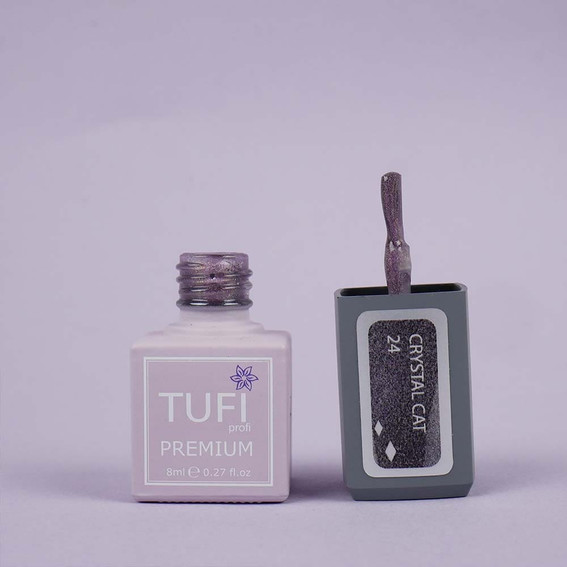 Гель-лак TUFI profi PREMIUM Crystal Cat 24 гранат голографик 8 мл (0173917) - Фото №4