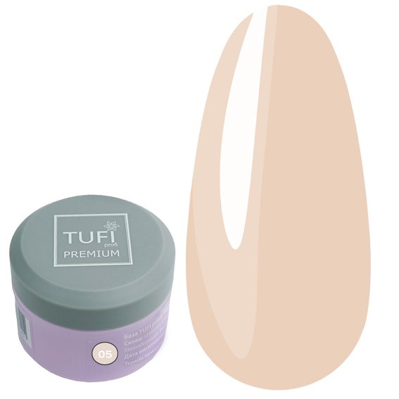 База TUFI profi PREMIUM Rubber French Base 05 сладкая нуга 30 мл (0121332) - Фото №1