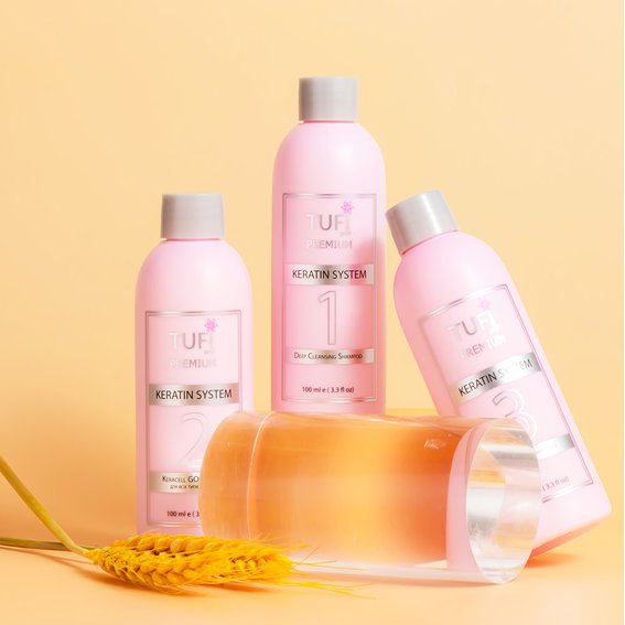 Keratin TUFI profi PREMIUM Reconstructor PRO-vitamin  for dry and damaged hair 100 ml (0123826) - Фото №5