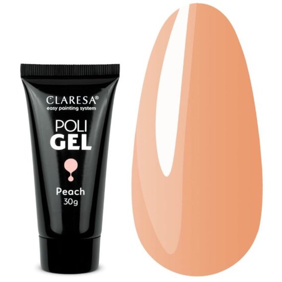Акригель Claresa POLI GEL PEACH персиковый 30 g - Фото №1