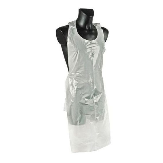 Disposable apron Panni Mlada 0.8x1.25 m transparent polyethylene 50  pcs/pack - kupić Disposable aprons w Polsce