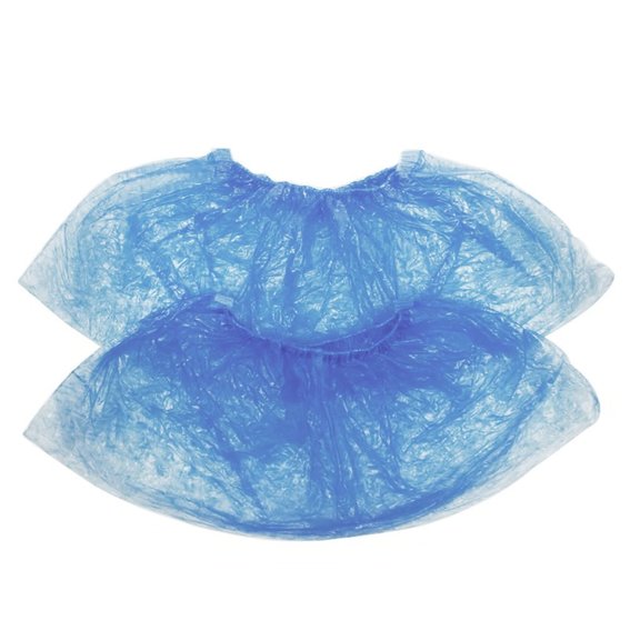 Shoe covers TUFI profi PREMIUM disposable blue 6 g 100 pcs (0104181) - Фото №1