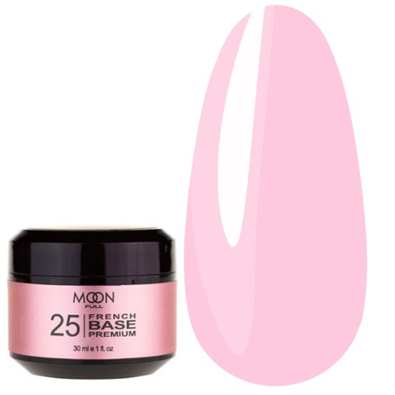 Base Moon Full Base French Premium №25 pink 30 ml -buy | Tufishop.com