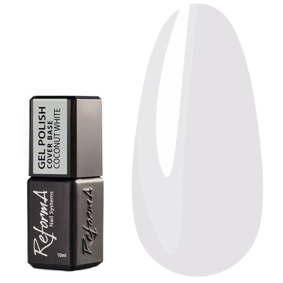 Цветная база REFORMA Cover Base Coconut White 10 мл (942007) - Фото №1