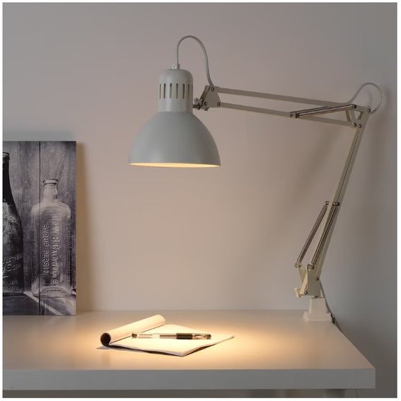 Lampa biurkowa IKEA biała - Фото №3