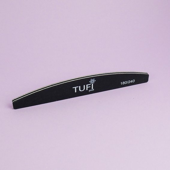 Пилочка TUFI profi PREMIUM черная 180/240 грит 17,8 см 25 шт (0122155) - Фото №4