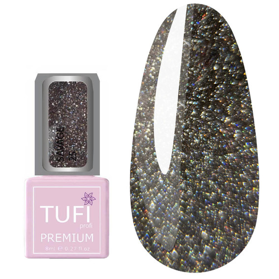 Гель-лак TUFI profi PREMIUM Savage 25 светоотражающий Пекин 8 мл (0227078) - Фото №1