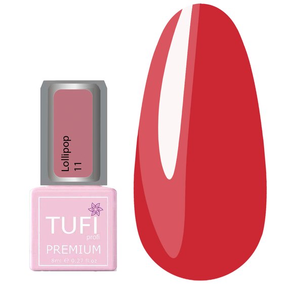 Gel polish TUFI profi PREMIUM Lollipop 11 watermelon 8 ml (0227100) - Фото №1