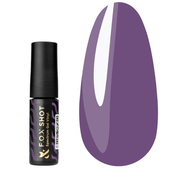 Lakier hybrydowy Lakier hybrydowy FOX SHOT Spectrum Gel Vinyl 126 jasnofioletowy 5 g - Фото №1