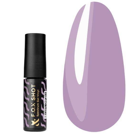 Lakier hybrydowy Lakier hybrydowy FOX SHOT Spectrum Gel Vinyl 127 jasnofioletowy 5 g - Фото №2