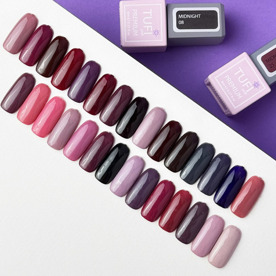 Gel polish TUFI profi PREMIUM Midnight 14 purple shadow 8 ml (0102632) - Фото №3