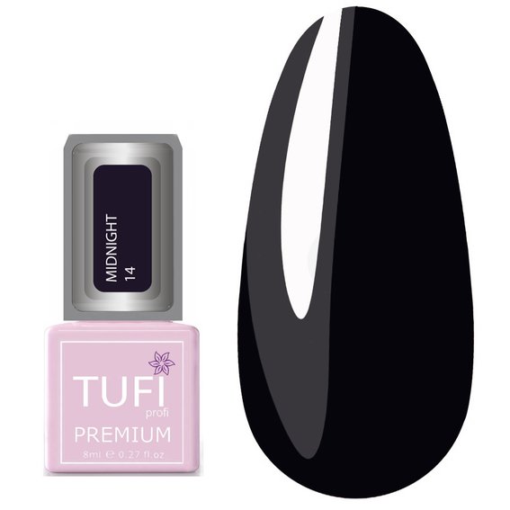 Gel polish TUFI profi PREMIUM Midnight 14 purple shadow 8 ml (0102632) - Фото №1