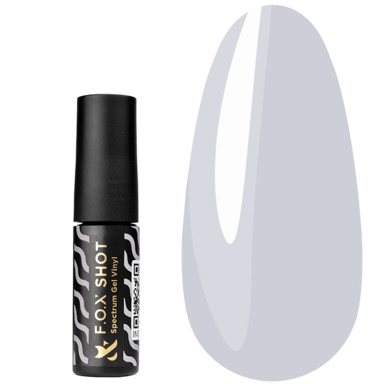 Lakier hybrydowy Lakier hybrydowy FOX SHOT Spectrum Gel Vinyl 156 jasnoszary 5 g - Фото №1