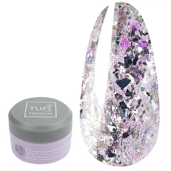 Gel polish TUFI profi PREMIUM Sparkle 07 rose gold 5 ml (0243535) - Фото №1