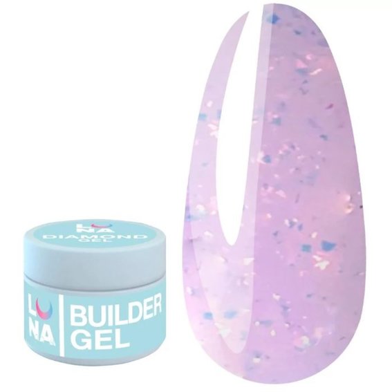 Гель LUNA для наращивания Diamond Gel №8 15 мл - Фото №1
