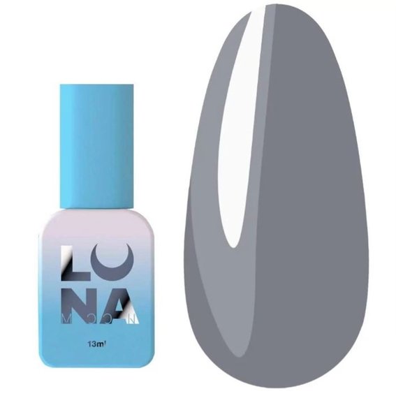 Lakier hybrydowy LUNA №78 szary 13 ml - Фото №1