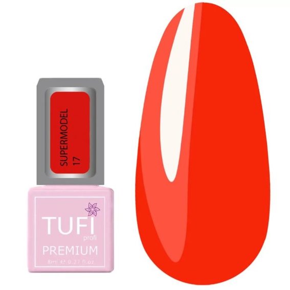 Гель-лак TUFI profi PREMIUM Supermodel 17 Дениза неоновый 8мл (0283764) - Фото №1