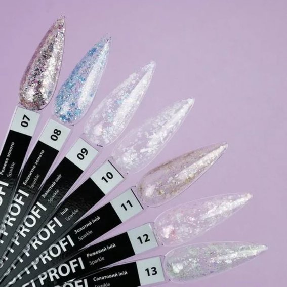 Gel polish TUFI profi PREMIUM Sparkle 07 rose gold 5 ml (0243535) - Фото №4